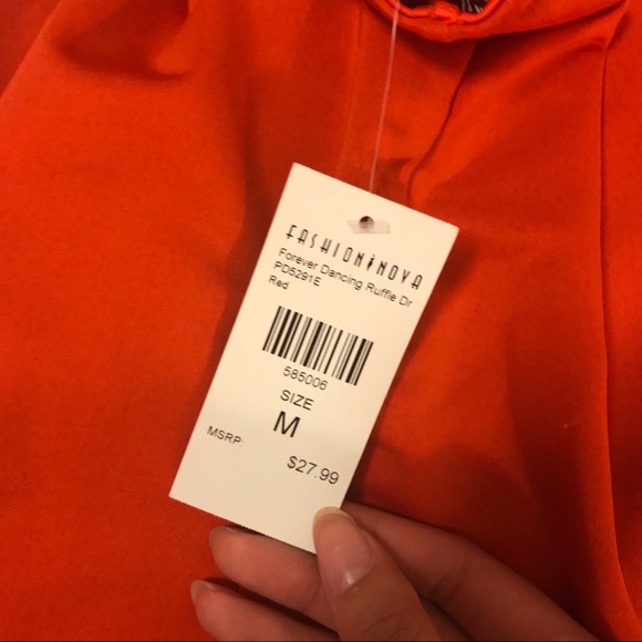 FASHION NOVA Red Bodycon Dress - Picture 3 of 3